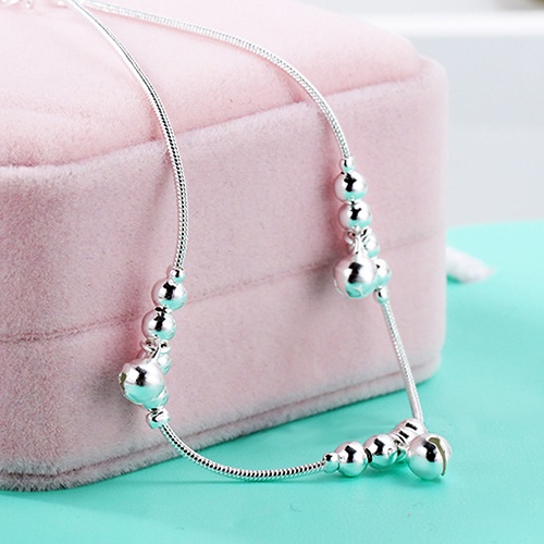 Lắc chân phối 3 chuông và 12 hạt tròn thời trang sang trọng dành cho nữ