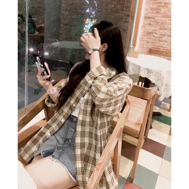 Sơ mi kẻ hè chất siêu mát