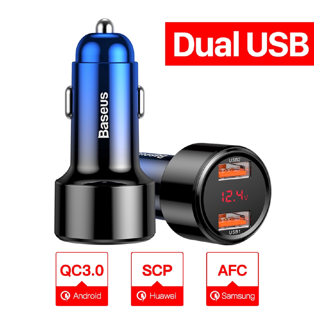 Tẩu sạc nhanh Baseus 4.0 USB QC3.0 3.0 cho điện thoại Xiaomi Huawei Charger