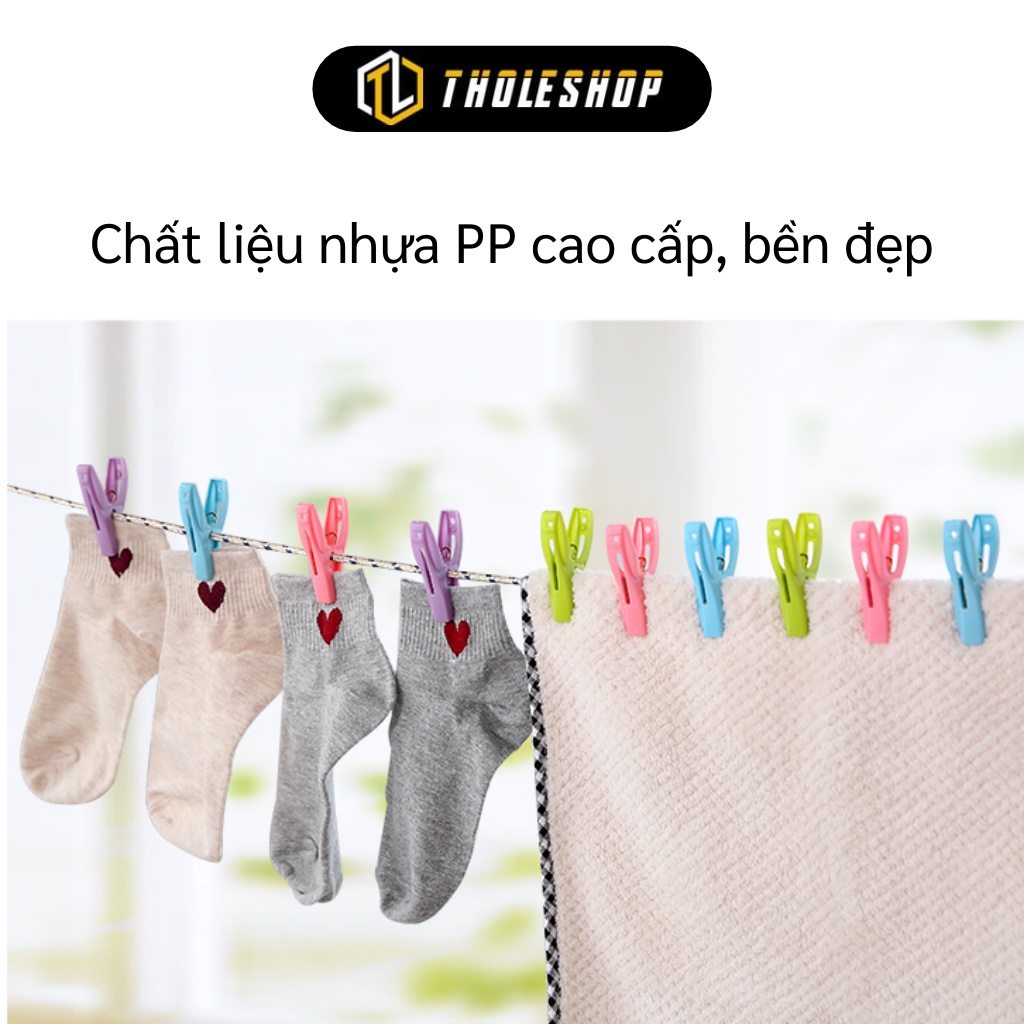 Kẹp Quần Áo - Combo 20 Kẹp Nhựa Phơi Quần Áo Tiện Lợi, Chống Trượt, Xoay 360 Độ 5117