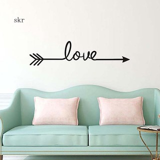Miếng dán tường trang trí nội thất hình mũi tên tình yêu lãng mạn