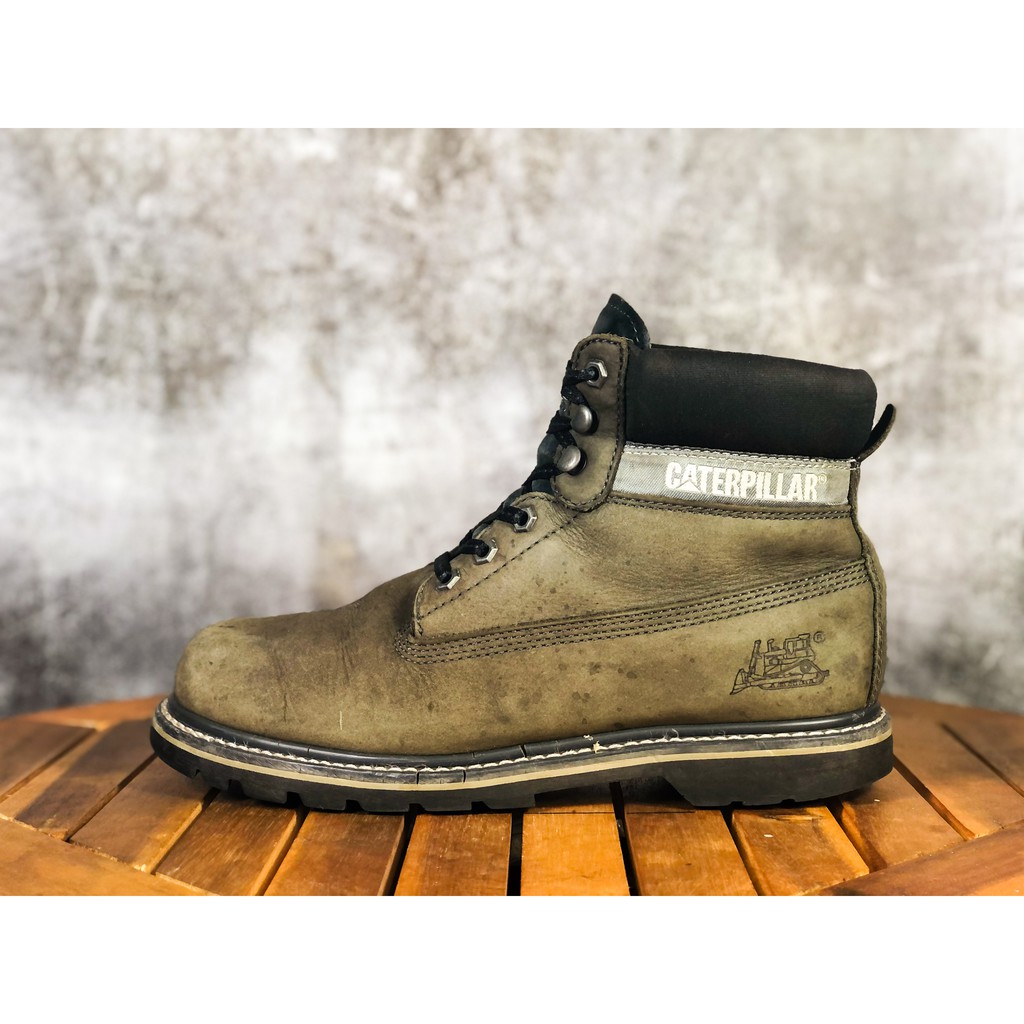 (SIZE 39) Giày chính hãng 2hand CATERPILLAR LEATHER BOOTS