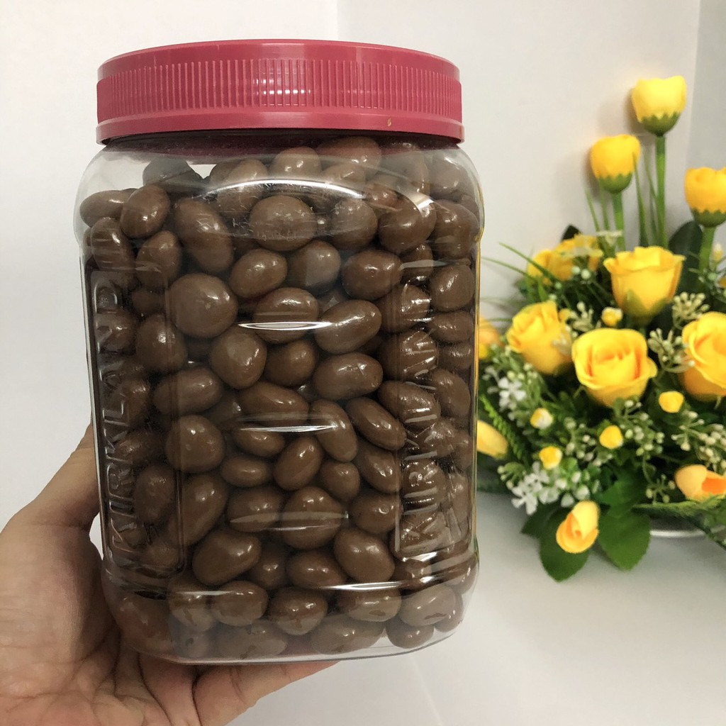 ❤️ [Date 10/2021] Tách lẻ 100g (50-55 viên) Kẹo Socola sữa Nho Khô/ Hạnh Nhân Kirkland Mỹ