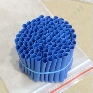 100 ống gen co nhiệt phi 4mm cắt sẵn 4cm màu xanh dương.
