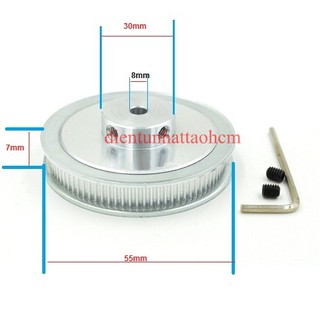 PULLEY BÁNH RĂNG NHÔM 80GT8 80 RĂNG-2GT-8MM