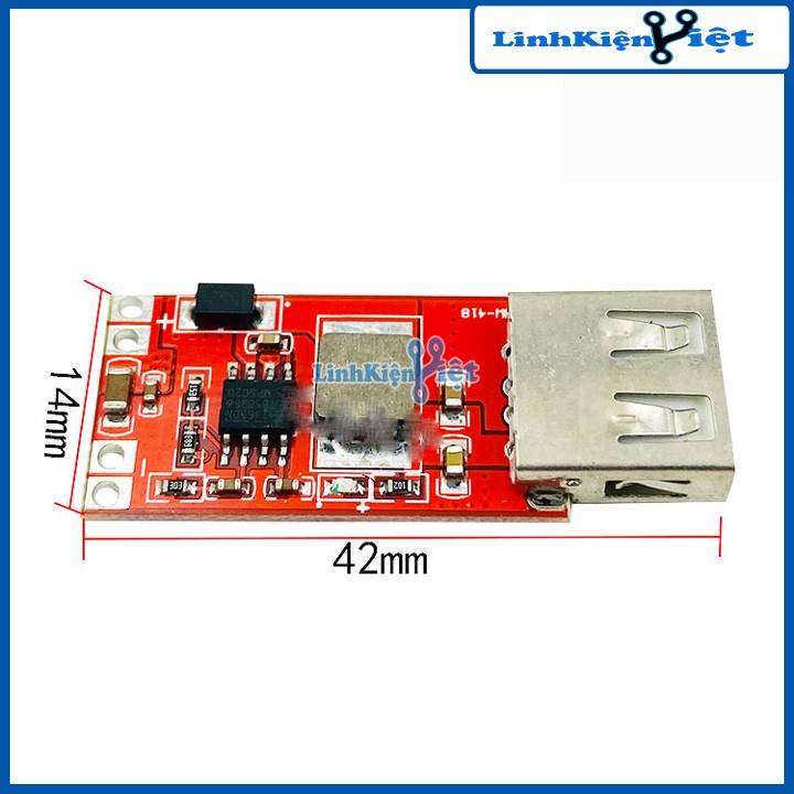 Module Hạ Áp Buck DC-DC 3A In 4.5 - 28VDC Out 5VDC 92% Đầu Ra USB