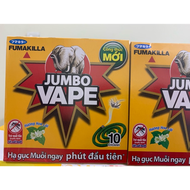 NHANG TRỪ MUỖI JUMBO VAPE M2 HƯƠNG HOA LÀI 120g