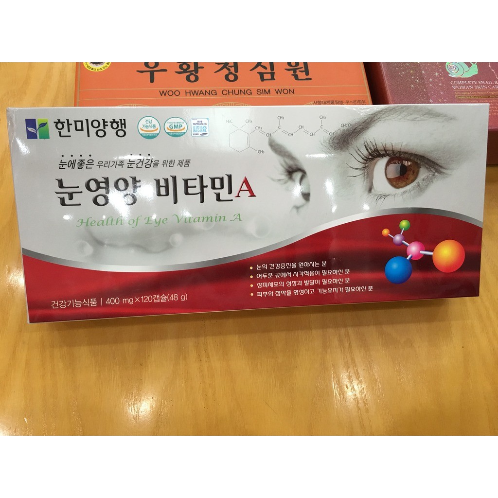 Viên uống bổ mắt HANMI Hàn Quốc 120 viên (Health Of Eye Vitamin A)