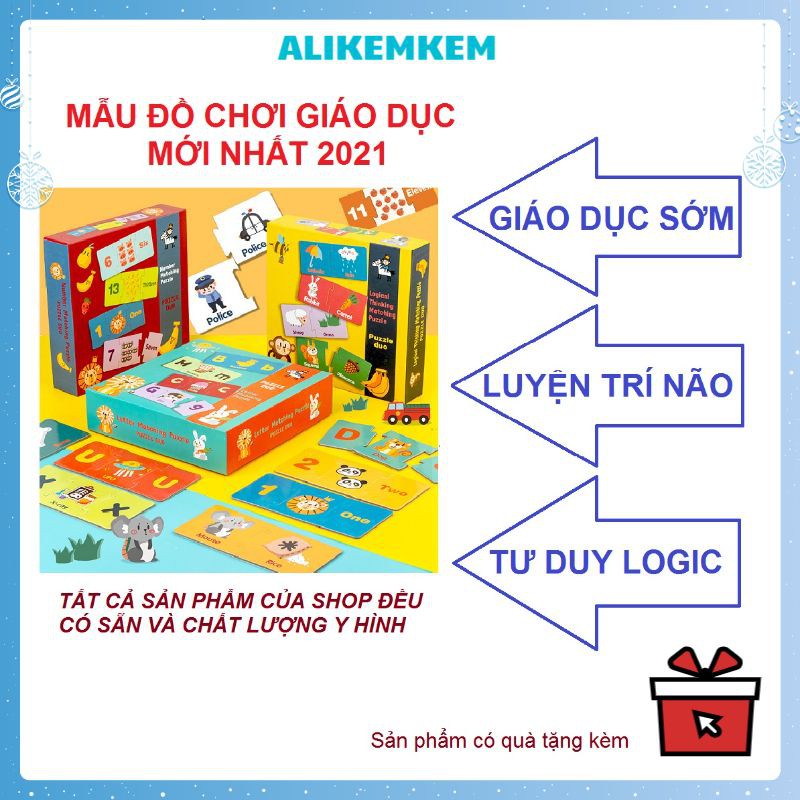 Đồ Chơi [2021] Bộ Đồ Chơi Xếp Hình Logic Bằng Gỗ Cho Bé Giáo Dục Sớm