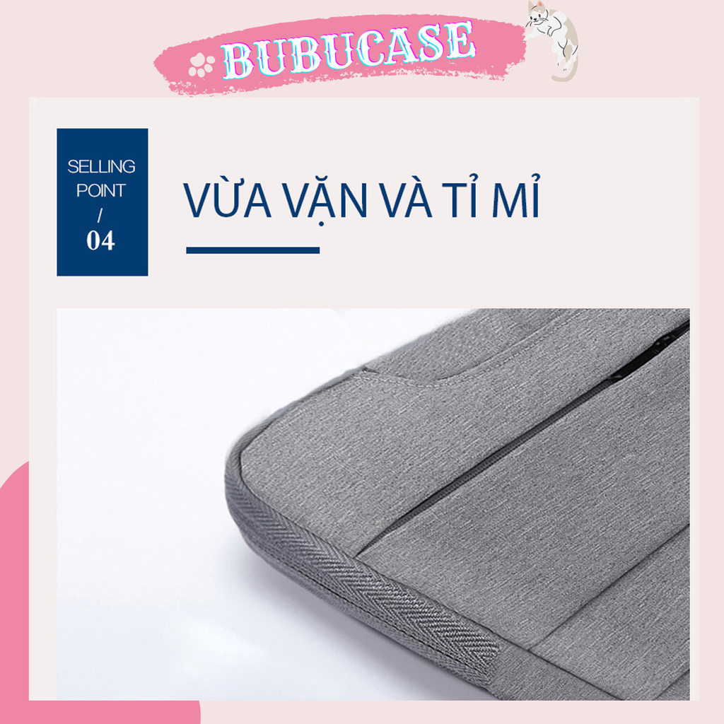 Túi Chống Sốc Macbook Laptop Cao Cấp Nhiều Size 13.3 Inch, 14 Inch, 15 Inch, 15.6 Inch, 16 Inch - ( 4 Ngăn )