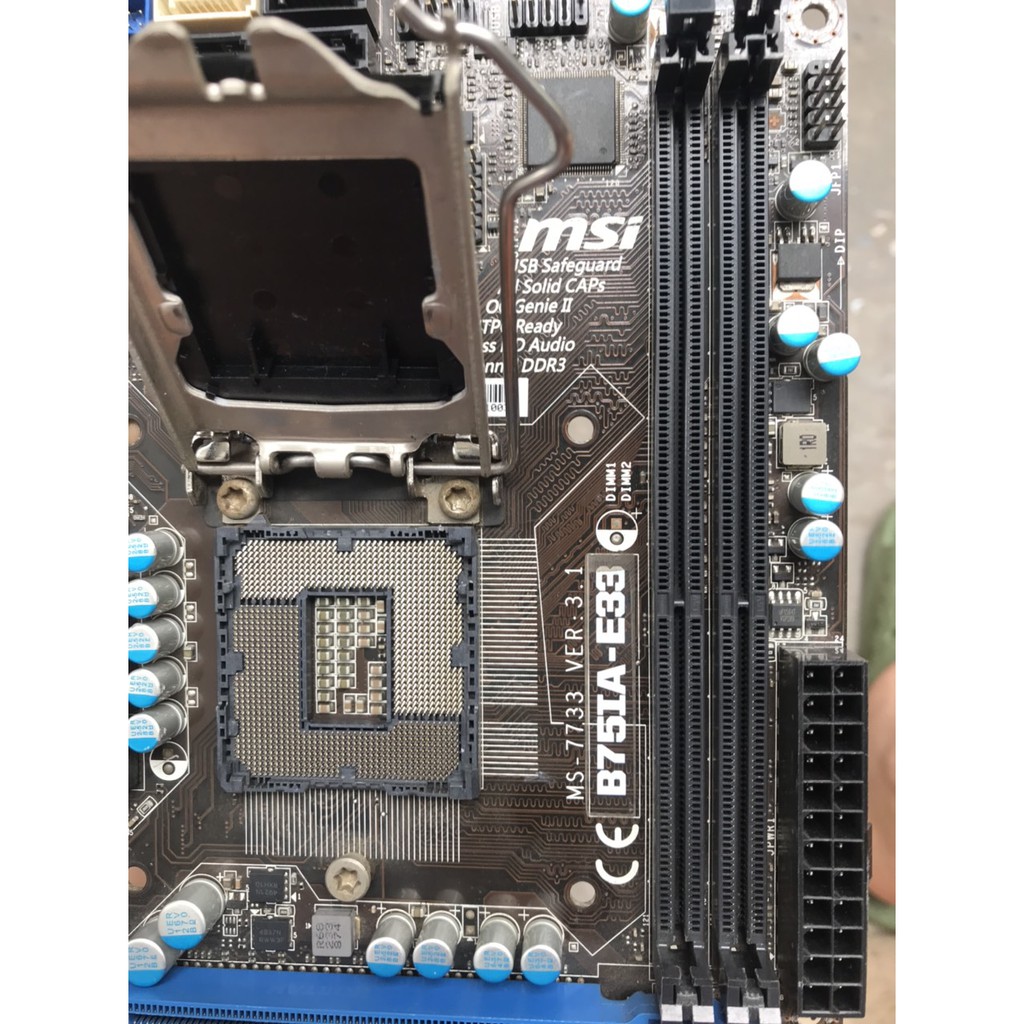 Main MSI B75I B75 2 khe ram ddr3 socket 1155 mainboard bo mạch chủ máy tính PC B75IA E33 ITX 17x17 MS 7733,e5300