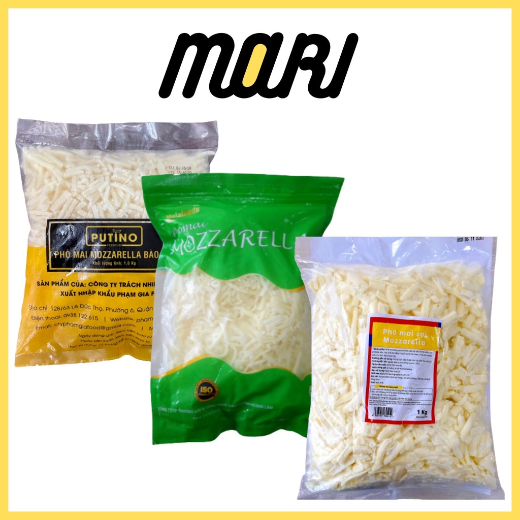 [SHIP HCM] Phô mai mozzarella bào sợi 1kg - E3 Audio Miền Nam