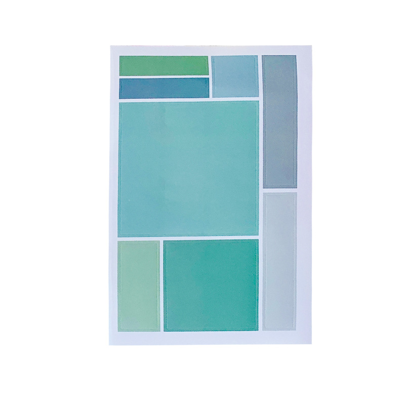 Sticker Vuông Phân Loại Dán Trang Trí Điện Thoại / Album Ảnh DIY
