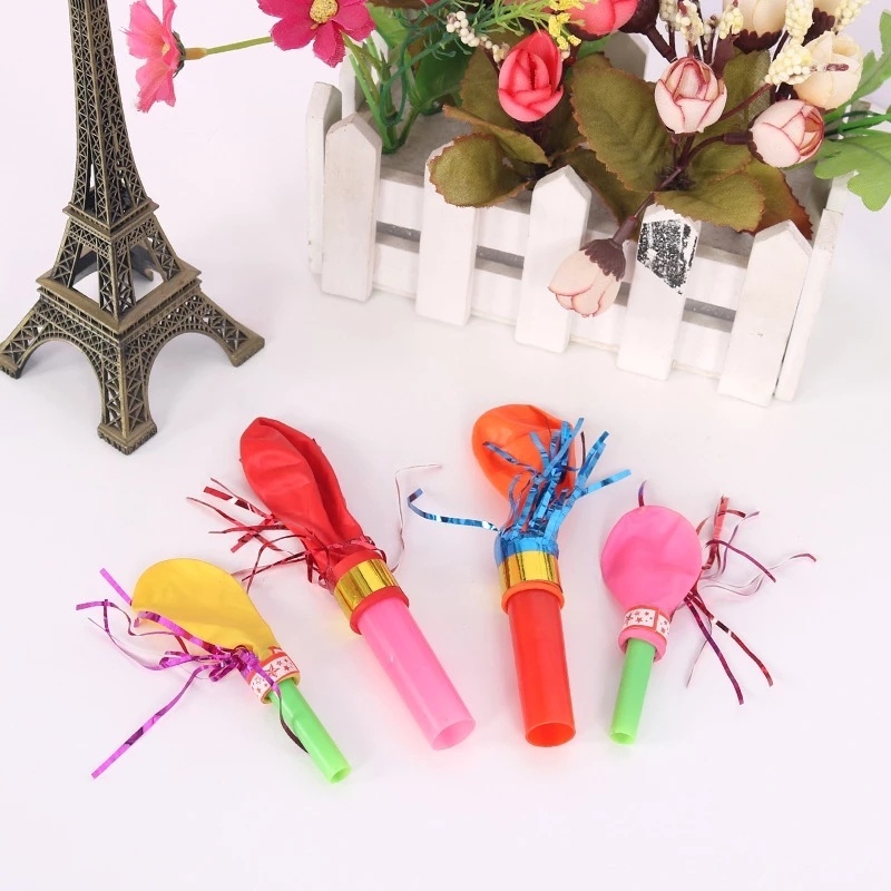 Còi Thổi Bong Bóng Hình Rồng Nhiều Màu Sắc Trang Trí Tiệc Sinh Nhật Cho Bé