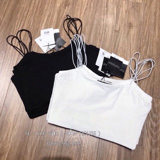 [Xả kho cắt lỗ] Áo dây trơn mảnh croptop [Ảnh Thật]