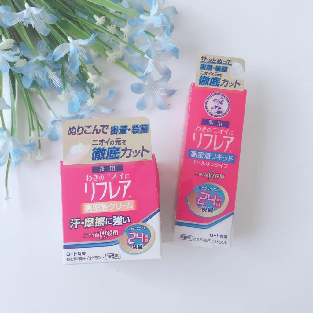 (SALE) Kem khử mùi dạng gel chống hôi nách Rohto Rifurea 24h Nhật Bản