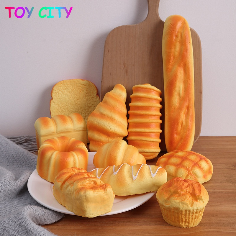 Đồ Chơi Nắn Bóp Y164 Hình Bánh Mì Mini Cho Bé 2-6 Tuổi