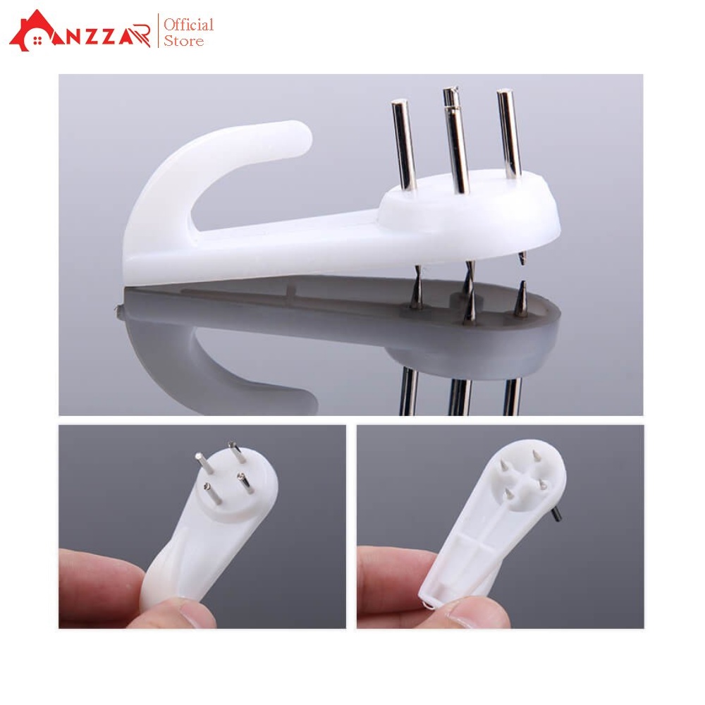 Đinh 4 chân treo tường treo khung ảnh, giỏ hoa, đồ dùng không cần khoan tường Anzzar M-01