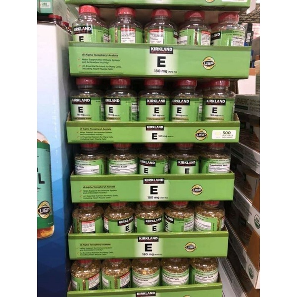 Viên uống Vitamin E Kirkland 400IU 500 viên của Mỹ