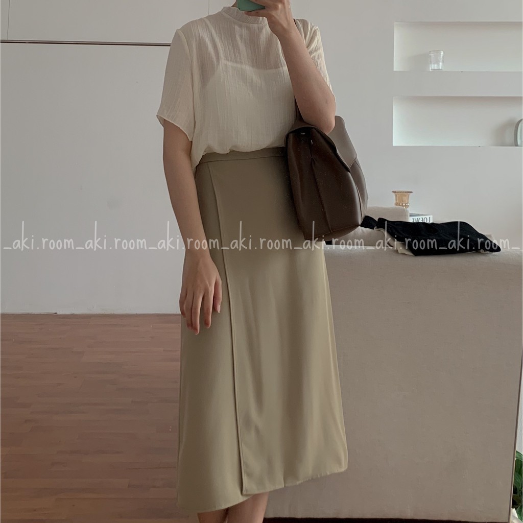 Áo tơ hàn cổ trụ cộc tay