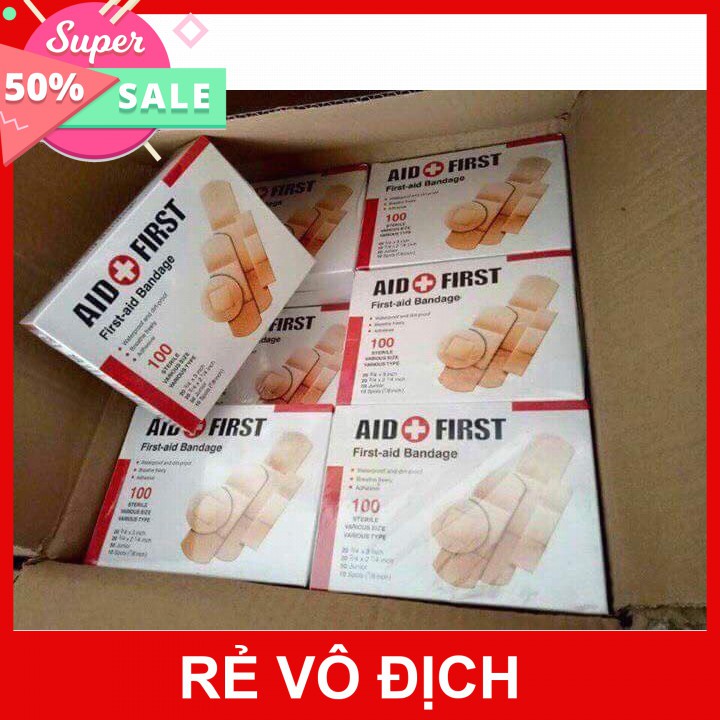 [Hot]-Băng keo cá nhân AID FIRST