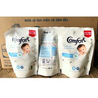 Nước xả vải Comfort Cho Da Nhạy cảm và kháng khuẩn dịu nhẹ Túi 120Ml