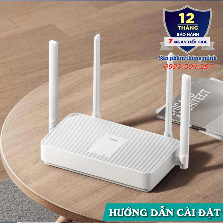 Bộ phát Wifi Router Xiaomi Redmi AX1800 - AX3000 hỗ trợ - Wifi 6 - Mesh - 128 thiết bị