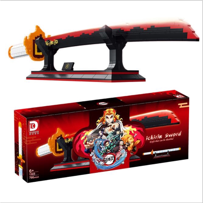Đồ chơi lắp ghép xếp hình mô hình Thanh kiếm diệt quỷ KATANA Yaiba Kimetsu Model DK.1503 với 790 chi tiết