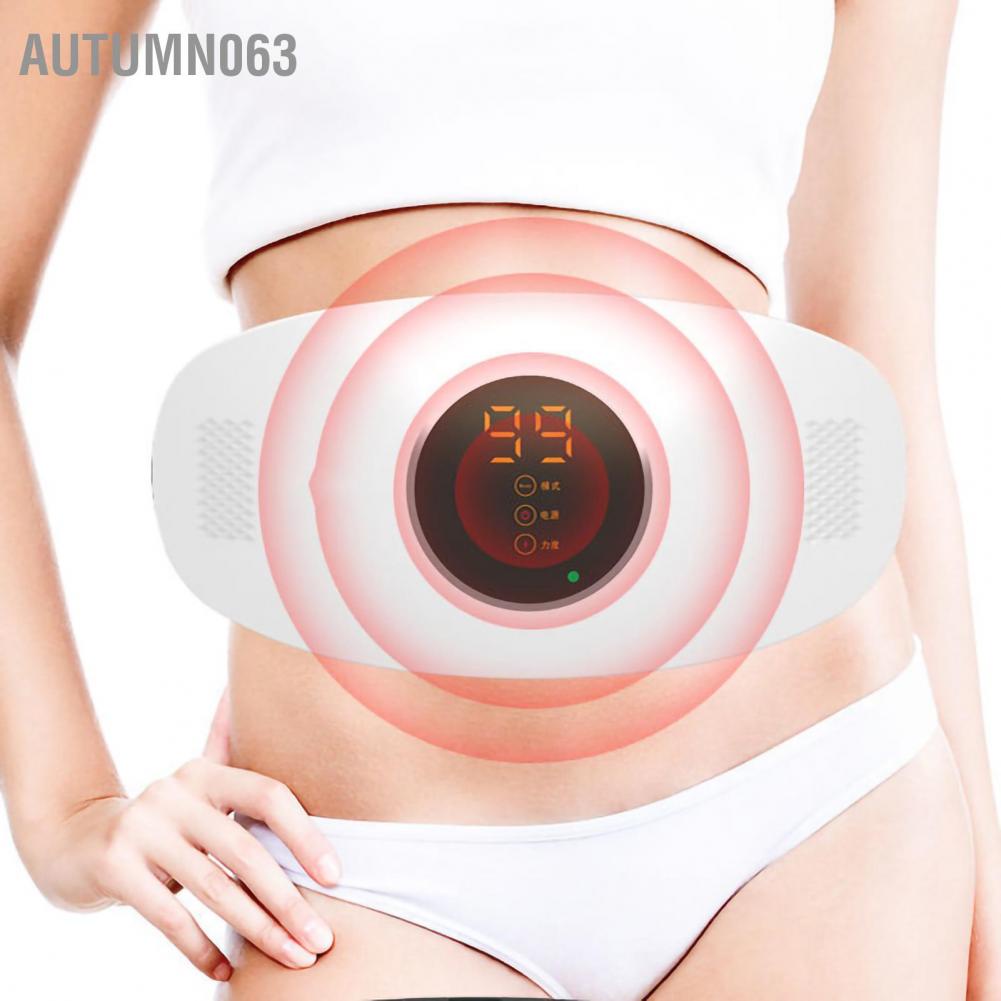 Đai Rung Mát Xa Bụng Trọng Lượng Nhẹ Không Dây Di Động Hỗ Trợ Giảm Cân Autumn063