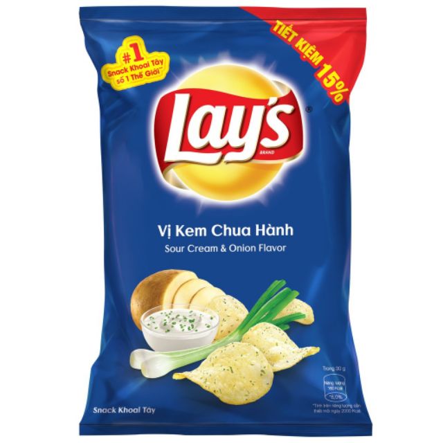 10 bich Bánh Lay's snack khoai tây đủ vị 30g