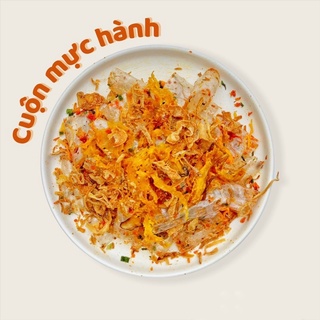 Bánh Tráng Cuộn Mực  Hành 🦑🦑🦑 .