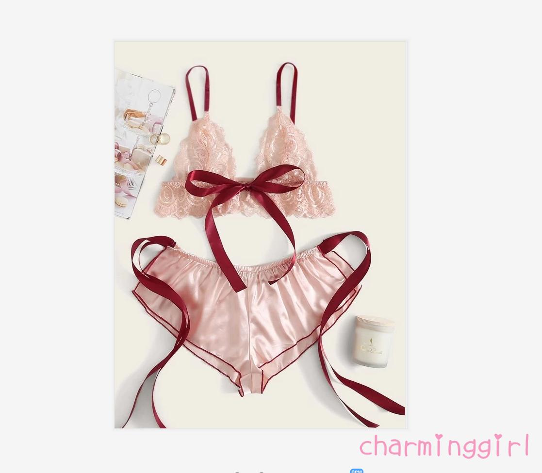 Set Đồ Ngủ 2 Mảnh Phối Ren Thời Trang Quyến Rũ Cho Nữ | BigBuy360 - bigbuy360.vn