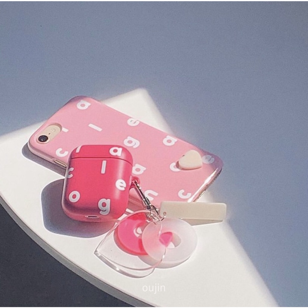 Vỏ Bảo Vệ Hộp Sạc Tai Nghe Bluetooth Không Dây airpods pro3 / air / pods2 Nhập Khẩu In Chữ Phong Cách Hàn Quốc Ốp