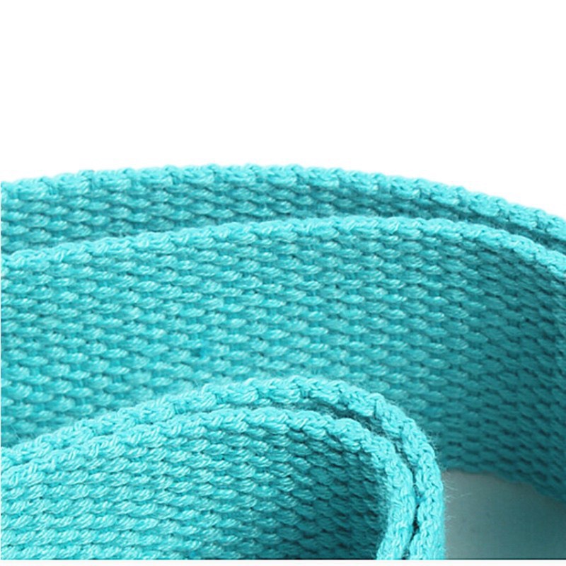 Dây đai cotton tập yoga 1,8m, hỗ trợ các bài tập yoga, thể thao, thể hình, gym
