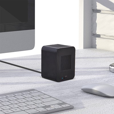 Máy lọc không khí mini hình khối tiêu chuẩn bộ lọc kép HEPA cấp H13 lọc Cube USB Air Purifer Actto ACL-05 | BigBuy360 - bigbuy360.vn