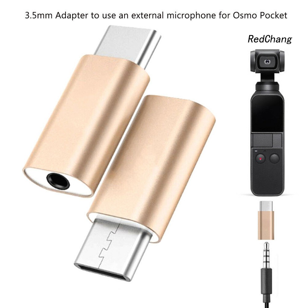 -SPQ- Type-C to 3.5mm Audio Adapter Converter for Osmo Pocket External Mic Connector
