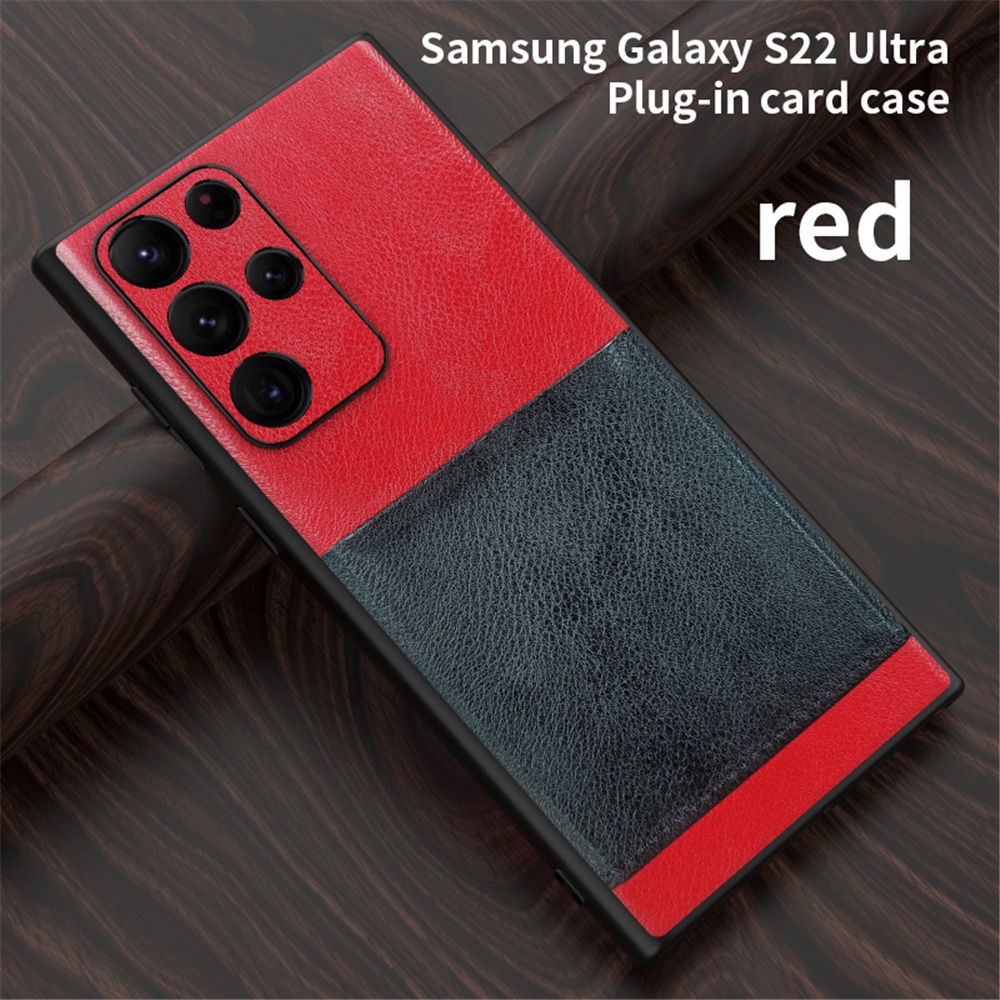 Ốp Điện Thoại Da Siêu Mỏng Chống Sốc Bảo Vệ Camera Cho Samsung Galaxy S23 S22 Ultra