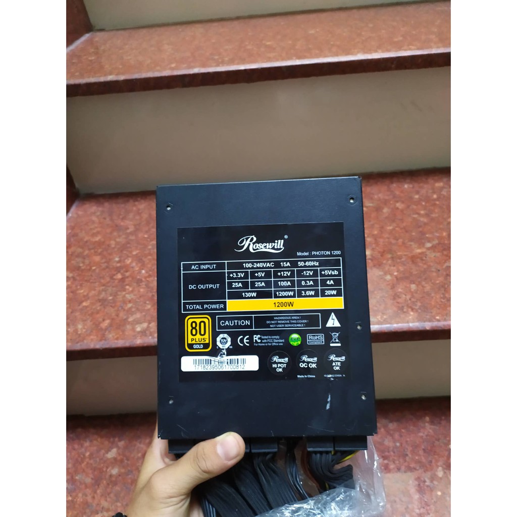 Nguồn Máy Tính Rosewill 1200w hàng đẹp