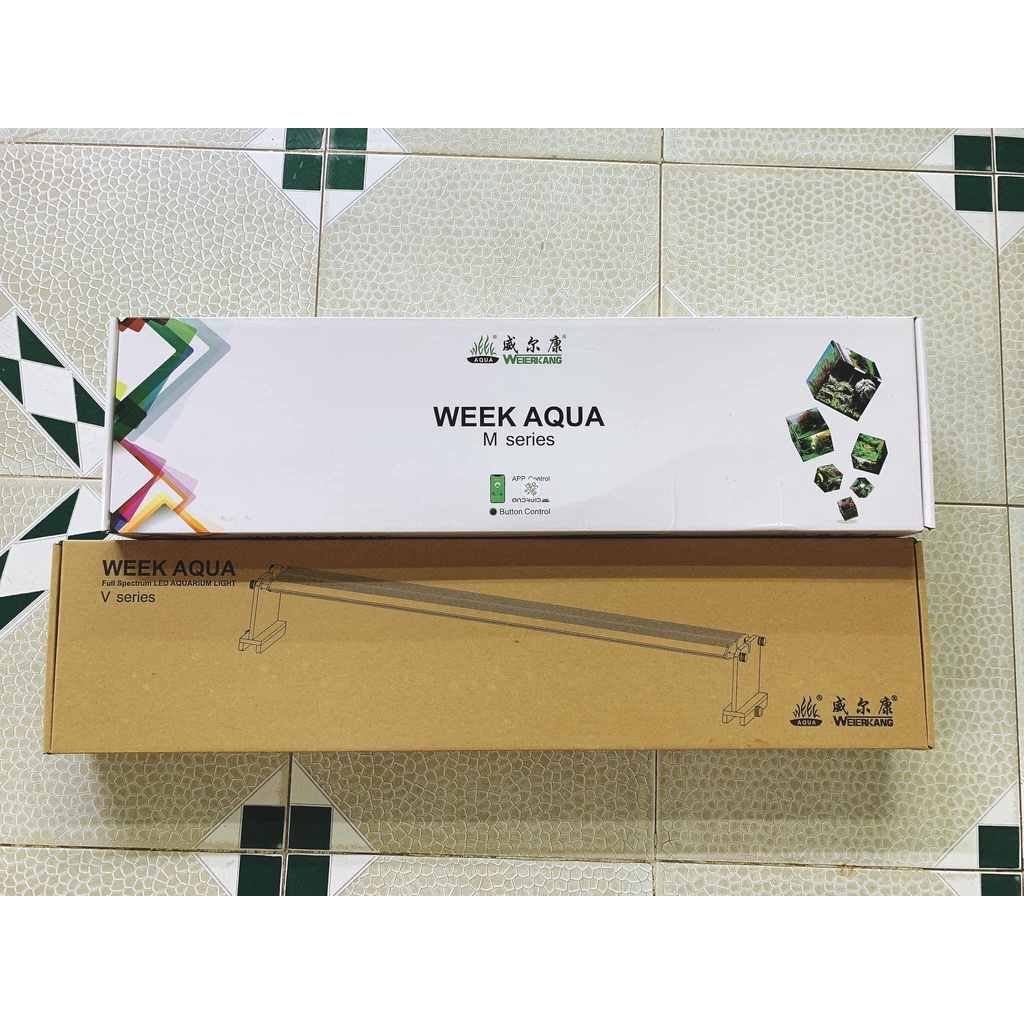 Đèn Week Raptor Pro  LED RGB-UV chỉnh APP- Hạn chế rêu hại, đánh màu cây và cá cực đẹp cho hồ thuỳ sinh