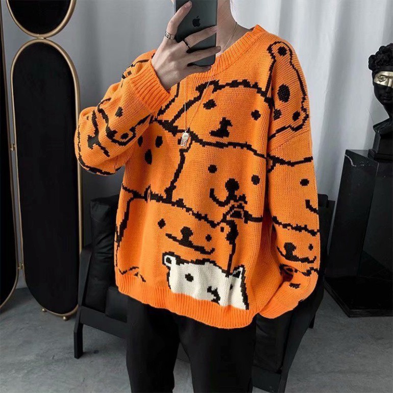 Áo Len Nam Nữ, Áo Cặp Đôi Len Unisex Thời Trang FreeSize Họa Tiết Đơn Giản | BigBuy360 - bigbuy360.vn