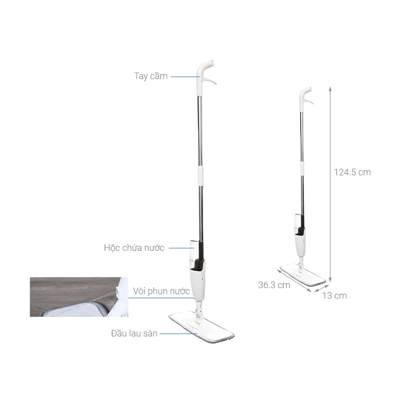 Cây lau nhà Xiaomi Deerma TB500 - Chính Hãng