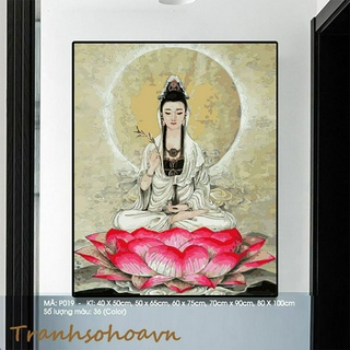 Tranh Sơn Dầu Số Hóa Phật Giáo Nhiều Kích Thước Tranhsohoavn Mã P019