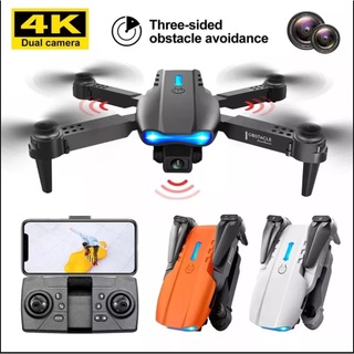 Flycam e99 pro drone 4k hd camera kép có định vị 1080p wifi pin khỏe bay xa 200m máy bay