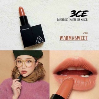 Son 3CE màu 908 Cam đất