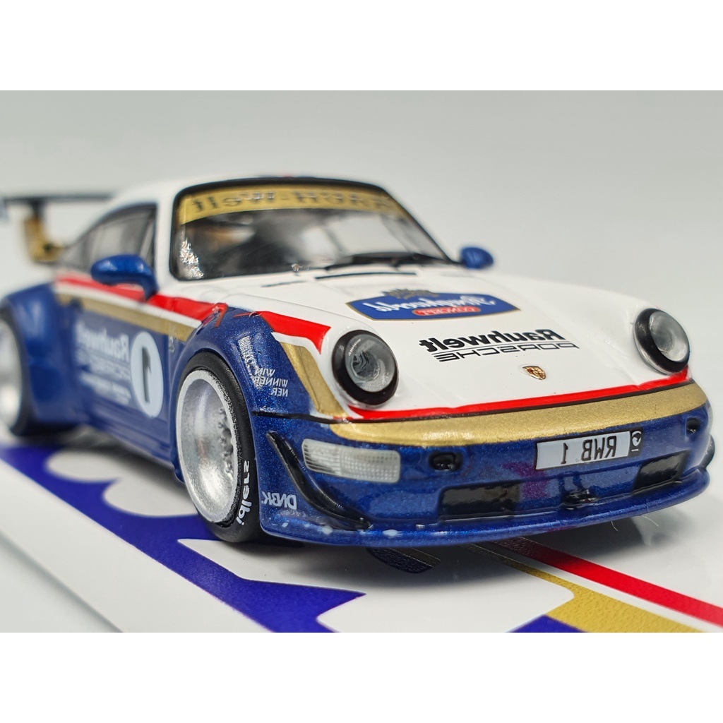 Xe Mô Hình Porsche RWB 964 Waikato 1:64 Tarmac Works ( Xanh )