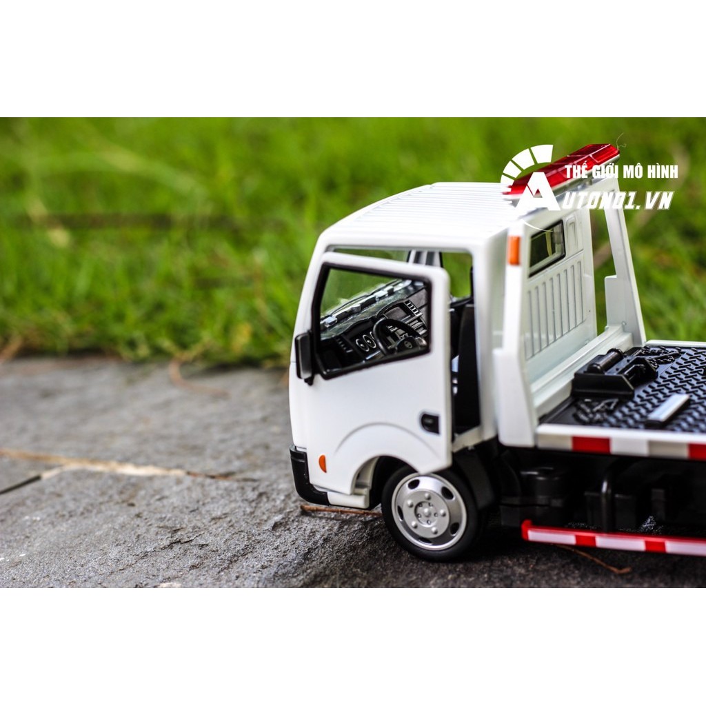 MÔ HÌNH XE TẢI CỨU HỘ NISSAN WHITE 1:32 TRUCK MODEL 6241