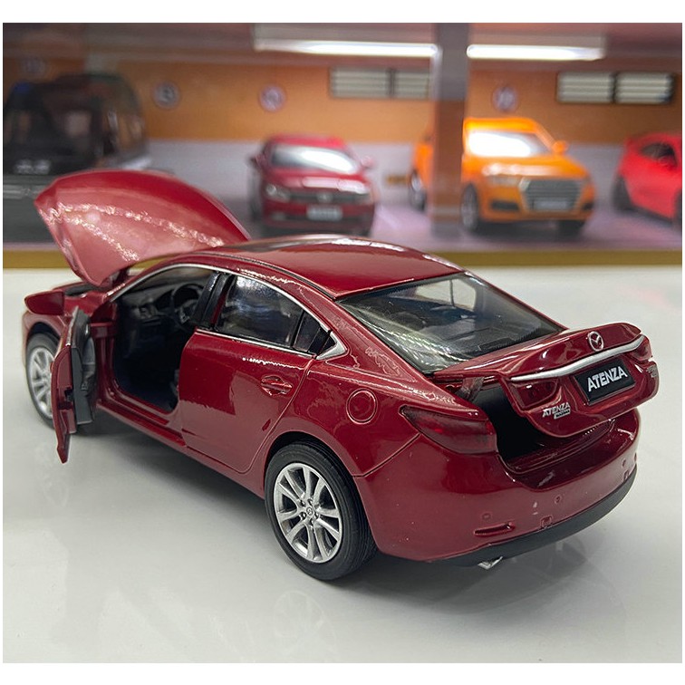 Xe mô hình ô tô mazda 6 (mazda Atenza) tỉ lệ 1:32 bằng kim loại có âm thanh và đèn