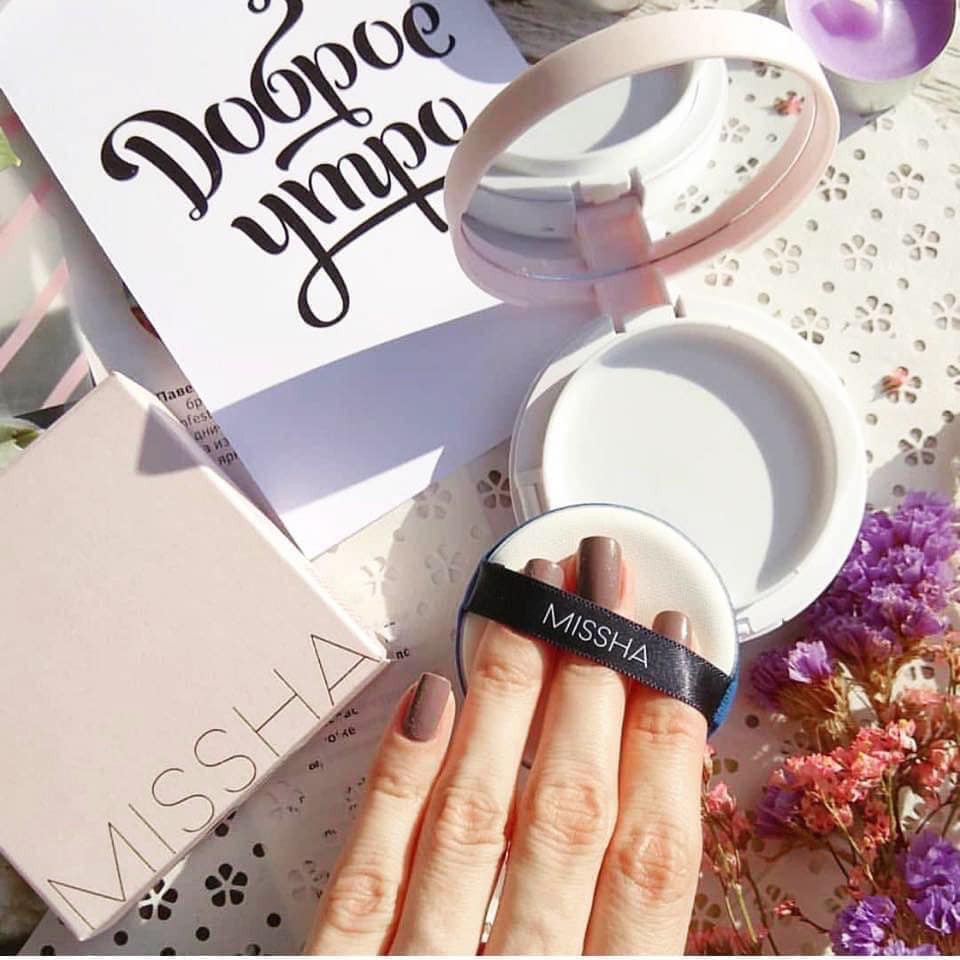 PHẤN NƯỚC MISSHA MAGIC CUSHION COVER LASTING vỏ hồng | BigBuy360 - bigbuy360.vn