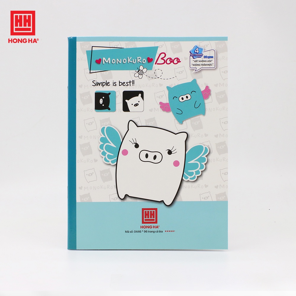 Vở 4 ly ngang 96 trang Class Heo Boo - 0446 | Dành cho học sinh khu vực miền Trung - miền Nam