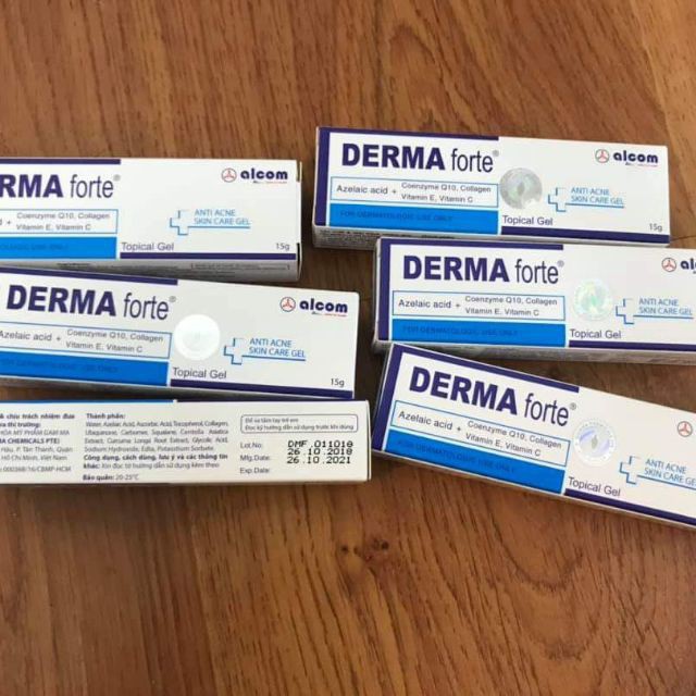 Gel Giảm Mụn, Kem Mờ Sẹo, Giảm Thâm  Derma Forte 15g Chính Hãng, Xuất VAT - Alehehe Shop | BigBuy360 - bigbuy360.vn